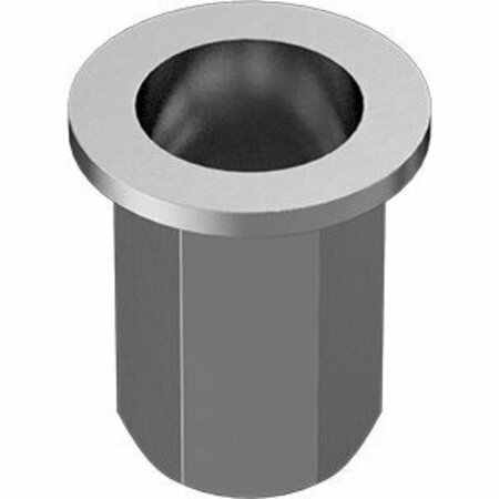 BSC PREFERRED Heavy Duty Twist-Resistant Rivet Nut Steel 5/16-18 Interior Thread .105-.175 Material Thick, 10PK 90720A480